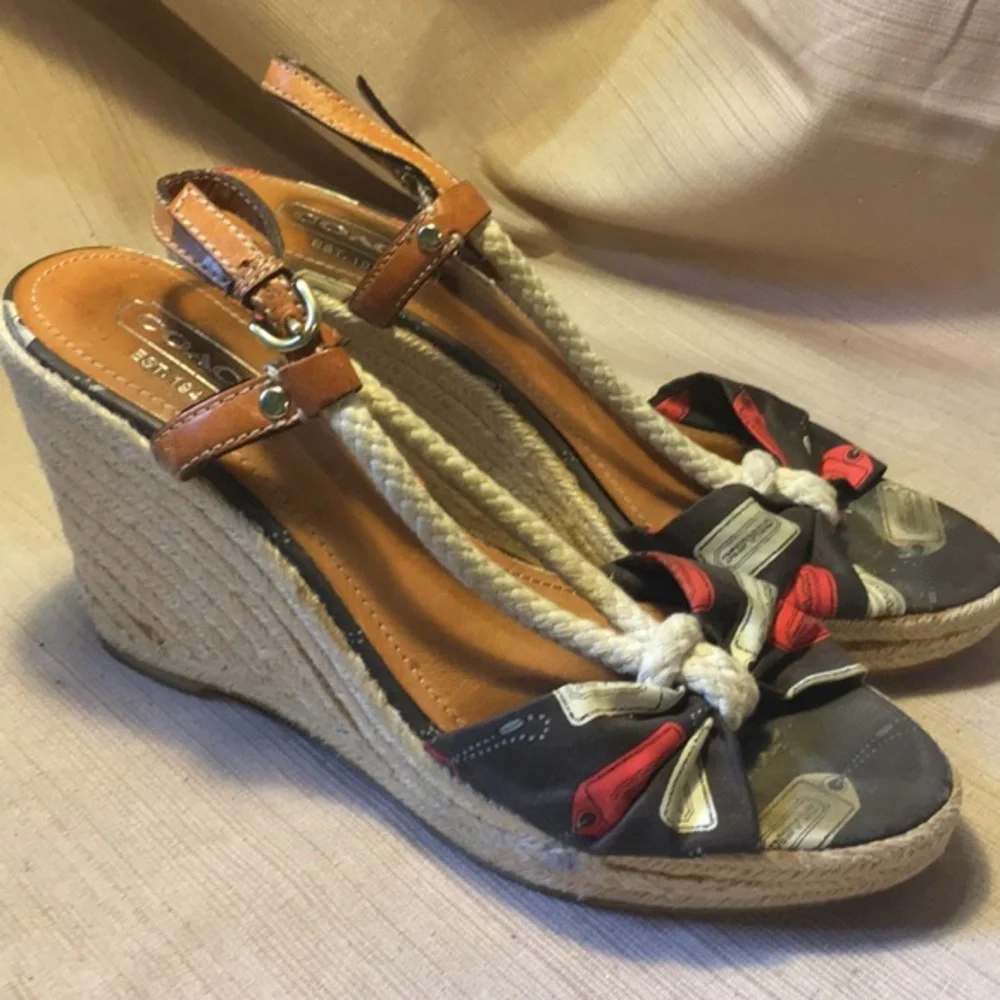 Coach catolina leather espadrilles